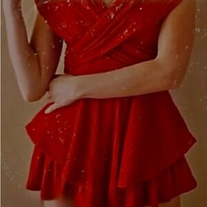 American Threads Red Jumpsuit